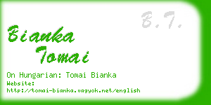 bianka tomai business card
